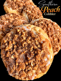 Southern Peach Cobbler Stuffed Cookie