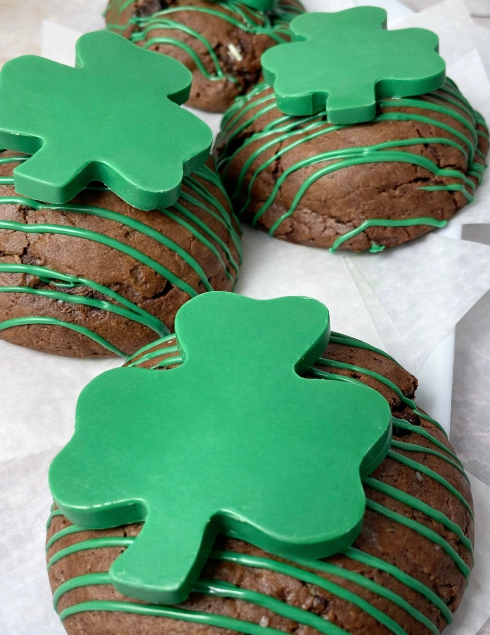 Chocolate mint cookies